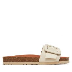 Klapki Dr. Brinkmann. Brązowe klapki damskie Dr. Brinkmann, bez wzorów, bez obcasa. Za 309.99 zł.