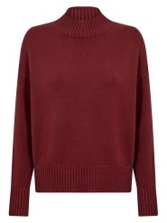 Soyaconcept Sweter "Kanita" w kolorze bordowym rozmiar: L. Czerwone swetry klasyczne damskie Soyaconcept, l, bez kołnierzyka. Za 209.95 zł.
