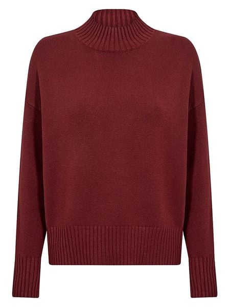Soyaconcept Sweter "Kanita" w kolorze bordowym rozmiar: L. Czerwone swetry klasyczne damskie Soyaconcept, l, bez kołnierzyka. Za 209.95 zł.