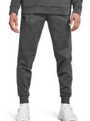 Under Armour Spodnie dresowe "Fleece" w kolorze antracytowym rozmiar: XL. Czarne spodnie dresowe męskie Under Armour, bez wzorów, z dresówki. Za 174.84 zł.