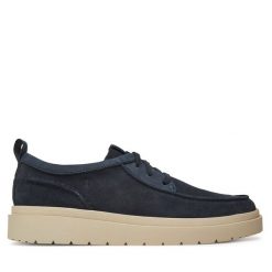 Półbuty Clarks. Niebieskie półbuty męskie Clarks, bez zapięcia. Za 319.99 zł.