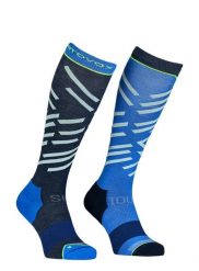 Skarpety skiturowe Ortovox Ski Tour Long Socks. Niebieskie skarpetki męskie ORTOVOX, bez wzorów, z elastanu. Za 196.79 zł.