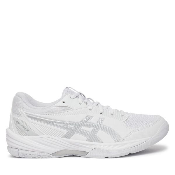 Buty halowe Asics. Białe buty sportowe na co dzień damskie Asics, bez wzorów. Za 399.99 zł.