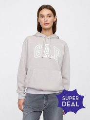 GAP Bluza w kolorze jasnoszarym rozmiar: M. Szare bluzy z kapturem damskie GAP, m, z bawełny. Za 122.96 zł.