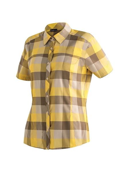 Maier Sports Koszula funkcyjna "Kendra" w kolorze żółto-szarym rozmiar: 48. Szare koszule damskie Maier Sports, bez wzorów, z materiału, sportowe, bez kołnierzyka, bez ramiączek. Za 187.52 zł.