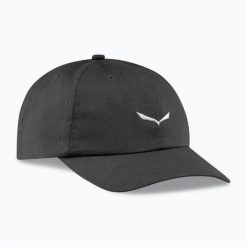 SALEWA Czapka z daszkiem Eagle Logo CAP black out. Czarne czapki męskie Salewa, bez wzorów, z bawełny. Za 224.00 zł.