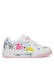 Primigi Sneakersy 7960700 Biały. Białe buty sportowe dziewczęce Primigi, bez wzorów, ze skóry, bez zapięcia. Za 139.99 zł.
