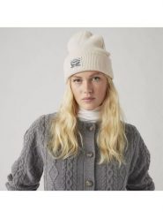 Levi's Czapka beanie w kolorze beżowym rozmiar: onesize. Brązowe czapki zimowe damskie Levi's, z bawełny. Za 92.86 zł.
