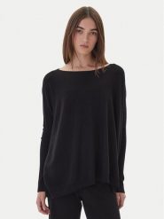 Kontatto Sweter 3M0802C Czarny Relaxed Fit. Czarne swetry klasyczne damskie Kontatto, m, z wiskozy, bez kołnierzyka. Za 299.99 zł.