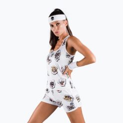Koszulka tenisowa damska HYDROGEN Tattoo Tech Koszulka. Białe topy sportowe damskie HYDROGEN, l, bez wzorów, z elastanu, bez ramiączek. Za 209.99 zł.