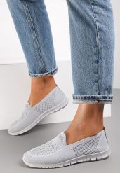 Szare Tenisówki Pasquier. Szare trampki i tenisówki damskie Renee, bez wzorów, z tkaniny, przed kostkę. Za 39.99 zł.