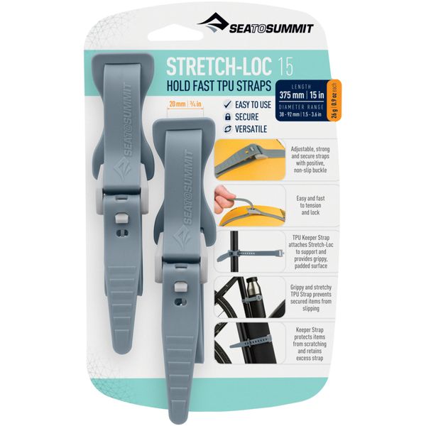 Paski mocujące SEA TO SUMMIT Stretch-Loc. Niebieskie paski damskie SEA TO SUMMIT, bez wzorów, sportowe. Za 35.99 zł.