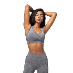 Biustonosz fitness Carpatree Phase Seamless. Niebieskie biustonosze sportowe damskie Carpatree, bez wzorów. Za 59.99 zł.