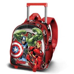 Plecak szkolny 3D z kółkami MARVEL Wielokolorowy. Plecaki męskie marvel, bez wzorów, z materiału. Za 243.00 zł.