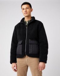MĘSKA KURTKA PRZEJŚCIOWA WRANGLER WESTERN LINER BLACK W4F4YA100 112141368. Czarne kurtki męskie Wrangler, m, bez wzorów, bez kaptura. Za 269.99 zł.