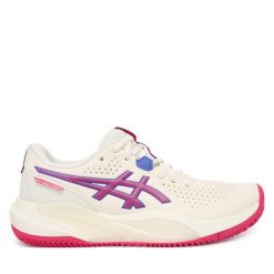 Buty do tenisa Asics. Szare buty sportowe na co dzień damskie Asics, bez wzorów, tenisowe. Za 459.99 zł.