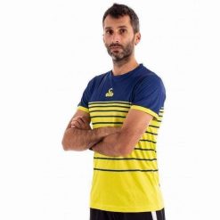Yellow And Blue Vibor-a Mortal T-shirt. Niebieskie t-shirty damskie VIBORA, s, bez wzorów, z meshu, bez kołnierzyka. Za 149.25 zł.