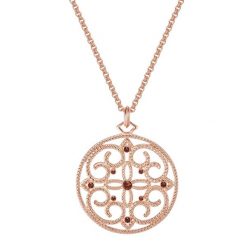 Lulu & Jane Stop metali Zdobienie kryształkami Swarovski® Naszyjniki 1 ct Damski. Brązowe naszyjniki damskie Lulu & Jane, pozłacane. Za 149.99 zł.