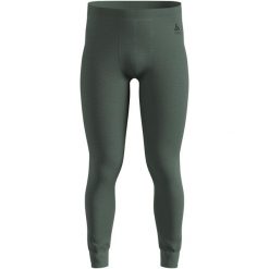 Spodnie Odlo BL BOTTOM long MERINO 160. Zielone spodnie sportowe damskie Odlo, na fitness i siłownię. Za 379.99 zł.