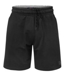 Dresowe Krótkie Spodenki, Szorty - PAKO JEANS - Czarne. Czarne szorty męskie Pako Jeans, z bawełny, bez kołnierzyka. Za 155.00 zł.