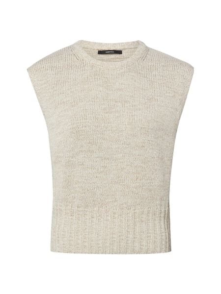 Someday sweter z dzianiny - Tuvalen Kobiety beżowy, 42. Brązowe swetry klasyczne damskie Someday, z dzianiny, bez kołnierzyka. Za 229.95 zł.