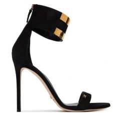 Sandały Elisabetta Franchi. Czarne sandały damskie Elisabetta Franchi, bez wzorów, bez obcasa, na szpilce. Za 2,549.00 zł.