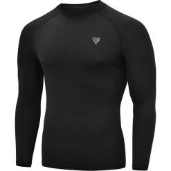 Koszulka kompresyjna RDX T15 Rash Guard. Czarne t-shirty sportowe męskie RDX SPORTS, m, z materiału, bez ramiączek, do biegania. Za 119.99 zł.