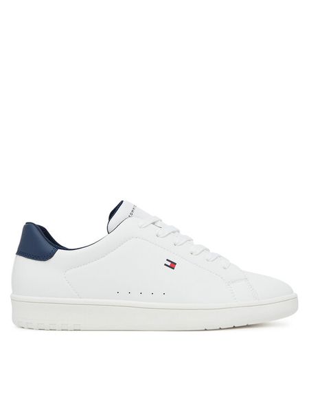 Tommy Hilfiger Sneakersy Low Cut Lace-Up T3X9-34073-1355X D Biały. Białe buty sportowe chłopięce Tommy Hilfiger, ze skóry, bez zapięcia. Za 199.99 zł.