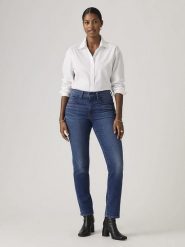 Levi's Dżinsy "724" - Slim fit - w kolorze niebieskim rozmiar: W29/L30. Niebieskie jeansy damskie Levi's, z podwyższonym stanem. Za 298.45 zł.