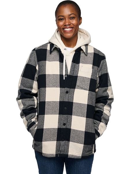 Black Diamond Kurtka koszulowa "Projekt" w kolorze kremowo-czarnym rozmiar: S. Brązowe kurtki damskie Black Diamond, s, bez wzorów, bez kaptura. Za 152.26 zł.