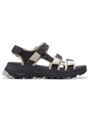 Clarks Sandały "ATL Trek Sun" w kolorze czarno-beżowym rozmiar: 41. Brązowe sandały damskie Clarks, bez wzorów, bez obcasa. Za 223.99 zł.