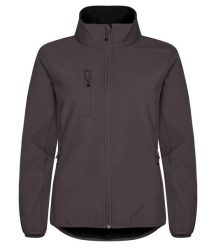 Clique Classic Softshell Jacket Damska – 96% Poliester z recyklingu – Dark grey. Szare kurtki softshell damskie CLIQUE, xl, bez wzorów, z poliesteru, bez kaptura. Za 265.43 zł.
