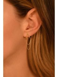 OR ÉCLAT Złote kolczyki-wkrętki "Eglentine" rozmiar: onesize. Żółte kolczyki damskie Or Éclat, złote. Za 503.95 zł.