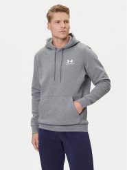 Under Armour Bluza UA Essential Fleece Hoodie 1373880 Szary Regular Fit. Szare bluzy bez kaptura męskie Under Armour, m, z bawełny. Za 209.99 zł.