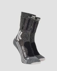 Skarpety damskie trekkingowe X-Socks Trek X Linen. Czarne skarpetki damskie X-Socks, bez wzorów, z materiału. Za 178.00 zł.