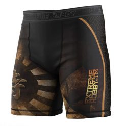 Spodenki Vale Tudo do MMA męskie EXTREME HOBBY BUSHIDO. Czarne szorty męskie EXTREME HOBBY, z elastanu, bez kołnierzyka. Za 179.00 zł.
