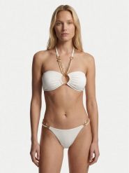 Guess Dół od bikini E6GO00 KF412 Biały. Białe bikini damskie Guess, z aplikacjami. Za 299.99 zł.
