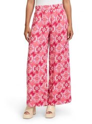 CARTOON Spodnie w kolorze jasnoróżowo-różowym rozmiar: 42. Różowe spodnie materiałowe damskie Cartoon, bez wzorów, z materiału, z podwyższonym stanem. Za 130.99 zł.