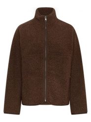 MOSS COPENHAGEN Kurtka pluszowa "Letha" w kolorze ciemnobrązowym rozmiar: S/M. Brązowe kurtki damskie MOSS COPENHAGEN, m, bez wzorów, bez kaptura. Za 319.13 zł.