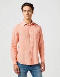 MESKA KOSZULA WRANGLER 1 PKT SHIRT FLAMINGO 112362752. Koszule męskie Wrangler, xl, bez wzorów, bez kołnierzyka, bez ramiączek. Za 169.99 zł.