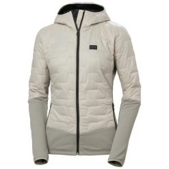 Damska kurtka puchowa Helly Hansen Lifaloft Hybrid Insulator. Szare kurtki narciarskie i snowboardowe damskie Helly Hansen, xl, bez wzorów, z elastanu, bez kaptura, narciarskie, primaloft. Za 644.50 zł.