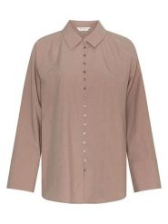 MOSS COPENHAGEN Koszula w kolorze beżowym rozmiar: L/XL. Brązowe koszule damskie MOSS COPENHAGEN, l, bez wzorów, bez kołnierzyka, bez ramiączek. Za 154.95 zł.