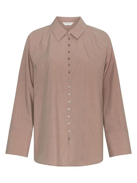 MOSS COPENHAGEN Koszula w kolorze beżowym rozmiar: L/XL. Brązowe koszule damskie MOSS COPENHAGEN, l, bez wzorów, bez kołnierzyka, bez ramiączek. Za 154.95 zł.