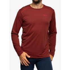 Bluza termoaktywna męska Rab Force LS Tee. Czerwone bluzy bez kaptura męskie RAB, m. Za 186.99 zł.