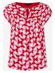 More & More Koszulka w kolorze czerwono-biało-jasnoróżowym rozmiar: 38. Czerwone bluzki damskie MORE & MORE, bez wzorów, bez kołnierzyka, bez ramiączek. Za 79.77 zł.