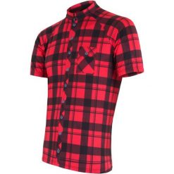 Sensor koszulka rowerowa Square red M. Czerwone t-shirty sportowe męskie Sensor, m, bez ramiączek. Za 179.00 zł.