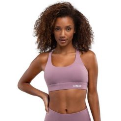 Stanik sportowy Fitness Siroko Balance Mauve. Fioletowe biustonosze sportowe damskie SIROKO, bez wzorów, z elastanu. Za 106.00 zł.