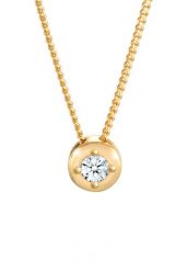 Elli DIAMONDS Damski Solitaire wisiorek elegancki z diamentem (0.11 ct.) w srebrze 925 Sterling Silver Naszyjniki. Szare naszyjniki damskie Elli DIAMONDS, na co dzień, pozłacane. Za 773.99 zł.