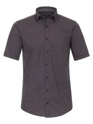 CASAMODA Koszula - Regular fit - w kolorze granatowo-czerwonym rozmiar: XL. Czerwone koszule męskie CASAMODA, xl, bez wzorów, z bawełny, bez kołnierzyka, bez ramiączek. Za 96.37 zł.