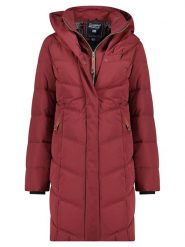 Geographical Norway Płaszcz zimowy "Djamila" w kolorze bordowym rozmiar: XL. Czerwone płaszcze damskie Geographical Norway, na zimę, xl, bez wzorów, z puchu. Za 367.22 zł.